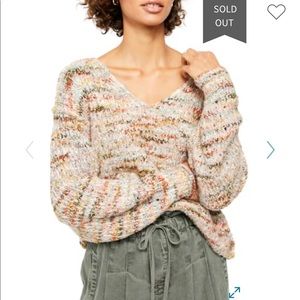 Free People Highland V-neck Sweater